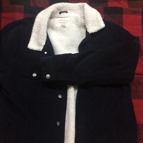 Other - Blue corduroy Sherpa